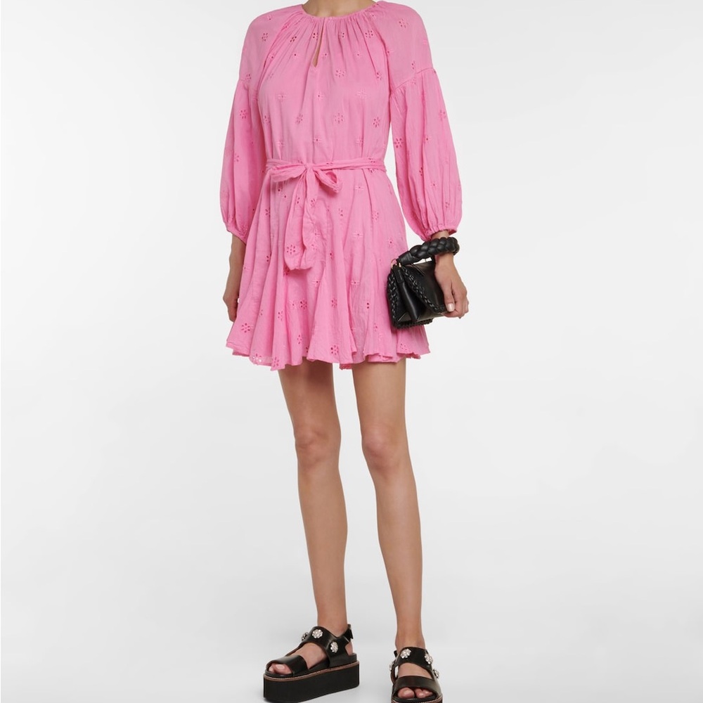 Velvet Pink Eyelet Detail Blouse